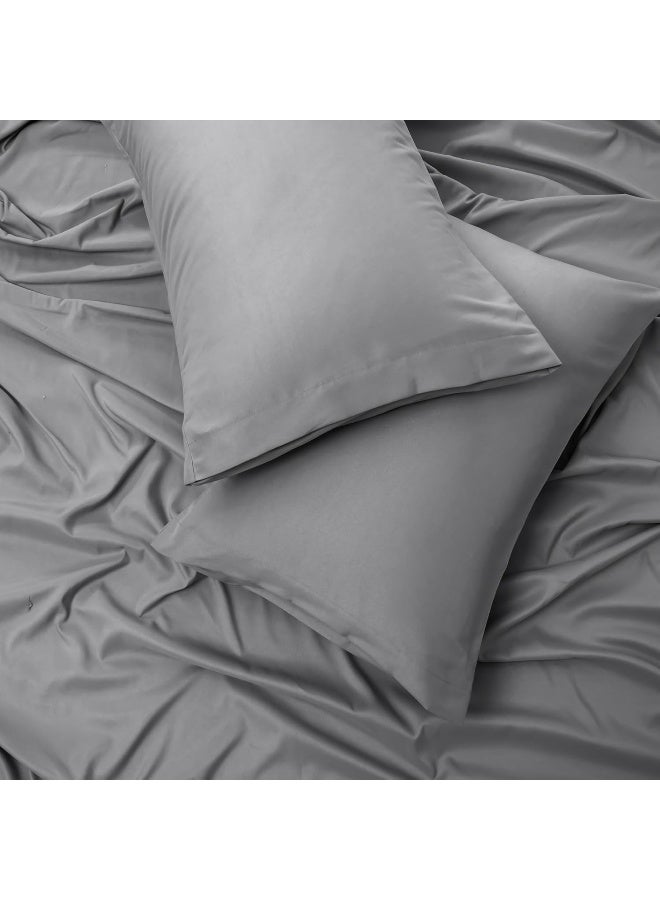 Bedding Super King Bed Sheets Set - 4 Piece Bedding - Brushed Microfiber And Fade Resistant - Easy Care