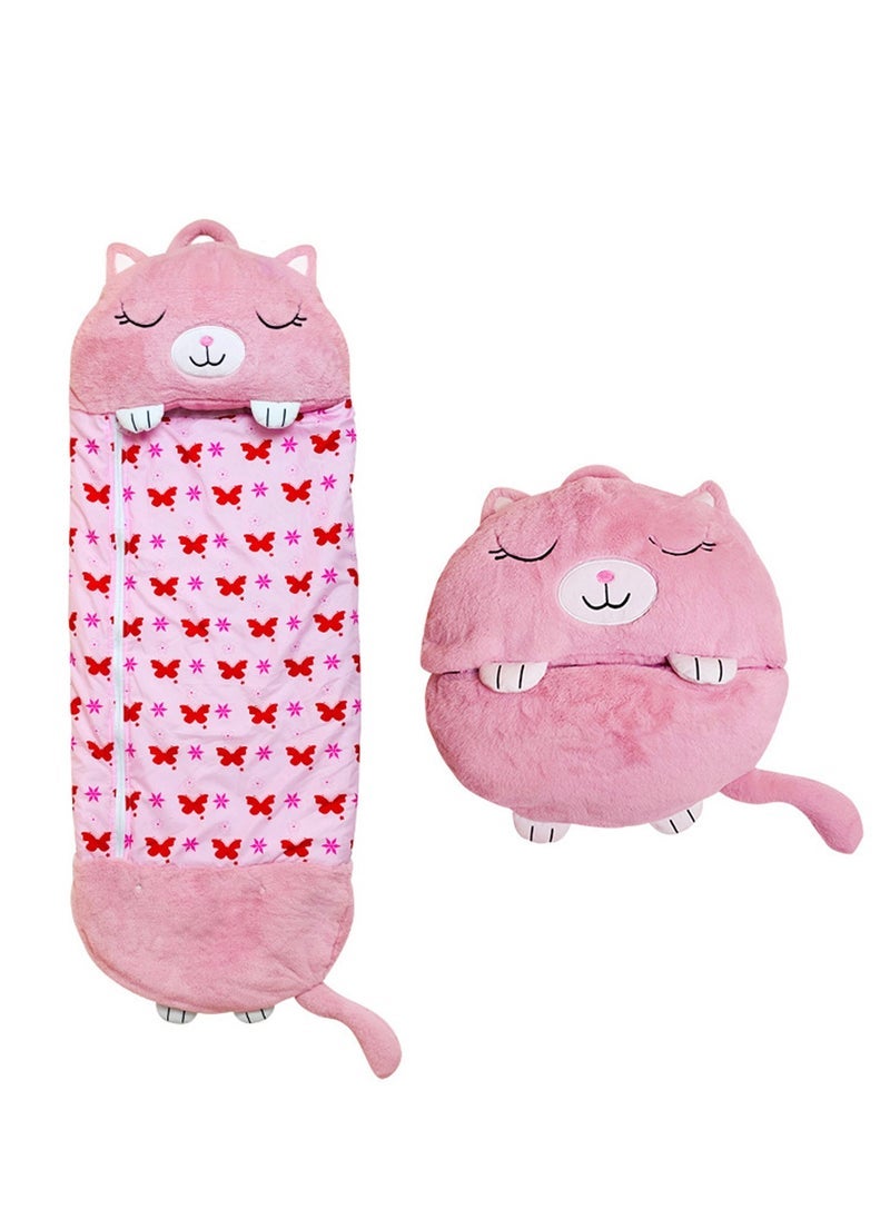 Children's sleeping bag Cartoon animal sleeping bag Children's quilted anti-kick sleeping bag Storage children's sleeping bag