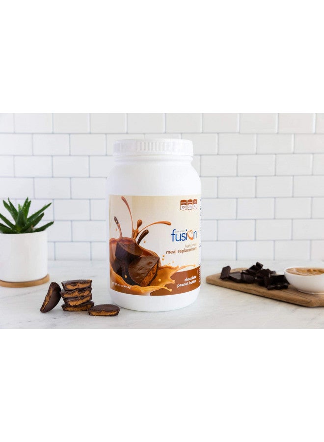Bariatric Fusion Chocolate Peanut Butter Meal Replacement 27g Protein Powder, 21 Serving Tub for Bariatric Surgery Patients Including Gastric Bypass and Sleeve Gastrectomy - No Gluten, Aspartame or Sugar