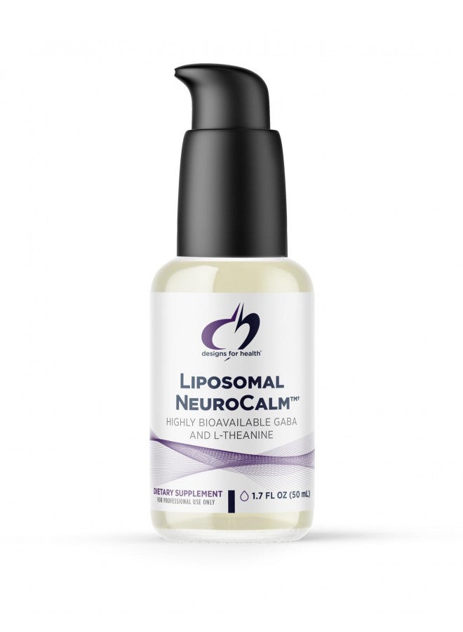 Designs for Health Liposomal NeuroCalm - Liquid GABA + L Theanine to Support Calm + Healthy Stress Response (25 Servings / 1.7oz)