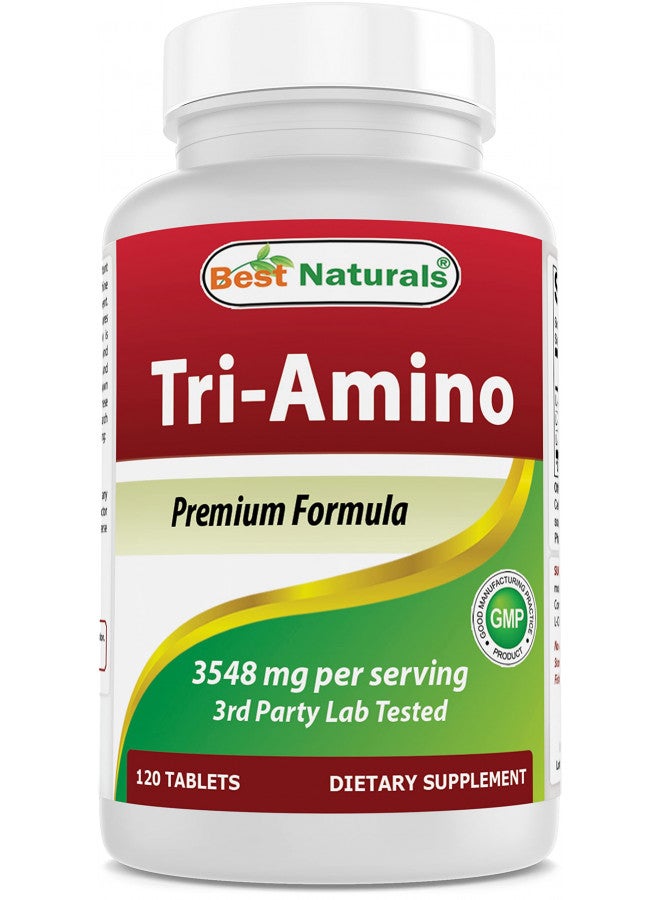 Best Naturals Tri-Amino with L-Arginine, L-Ornithine, L-Lysine 120 Tablets (New Improved Formula)