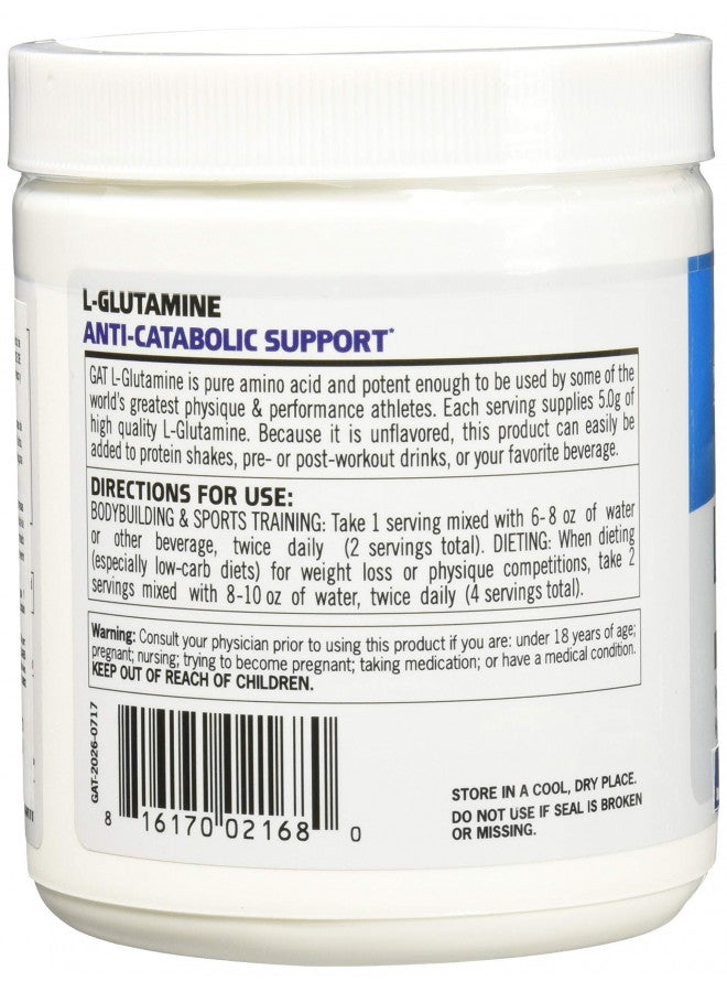 GAT Sport L-Glutamine Unflavored 10.58oz 300g