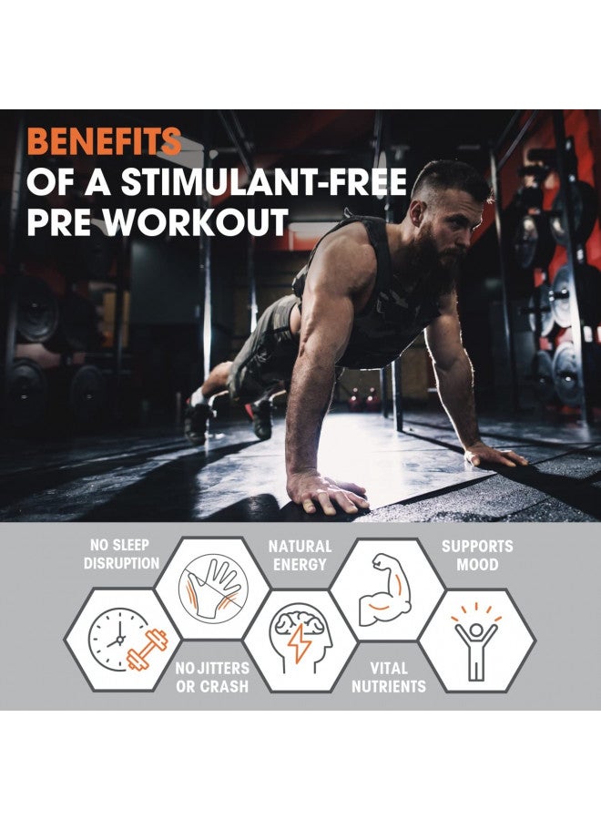 Genius Pre Workout Powder, Sour Apple - All-Natural Nootropic Pre-Workout & Caffeine-Free Nitric Oxide Booster Supplement with Beta Alanine & Alpha GPC - No Artificial Flavors, Sweeteners, or Dyes