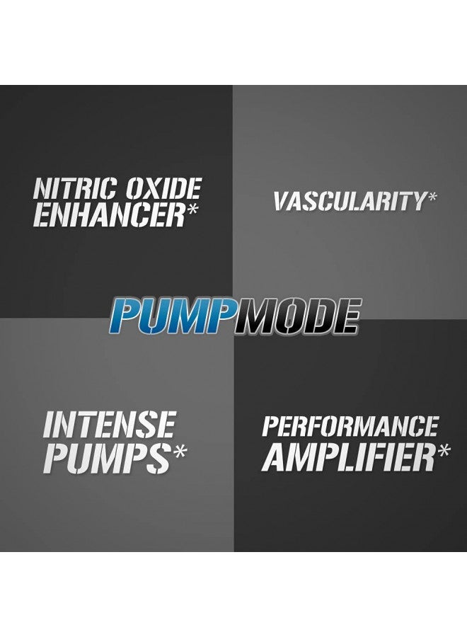 EVL PumpMode Nitric Oxide Supplement - Nitric Oxide Booster Pump Pre Workout Powder with Glycerol and Betaine for Muscle Recovery Growth and Endurance - Stim Free Pre Workout Drink (Furious Grape)
