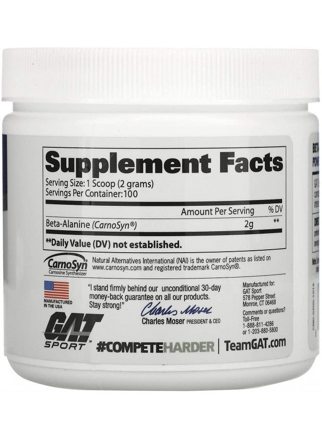 GAT Sport Beta Alanine Supplement, 200 Gram