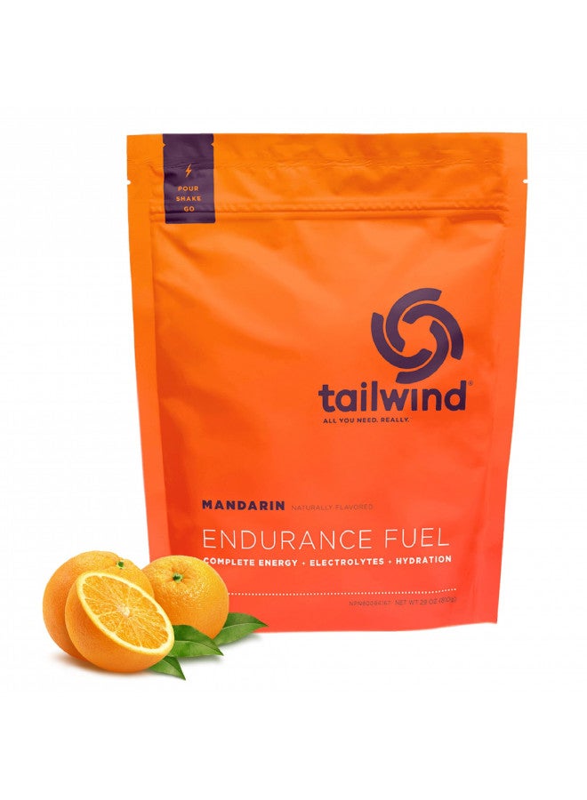 Tailwind Nutrition Endurance Fuel, Sports Drink Powder Mix with Electrolytes, Non-GMO, Free of Soy, Dairy, and Gluten, Vegan Friendly, Mandarin Orange, 30 Servings