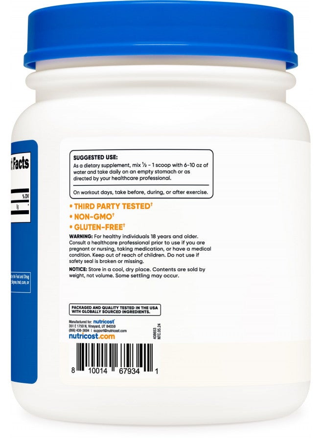 Nutricost Pure L-Leucine Powder 500 Grams