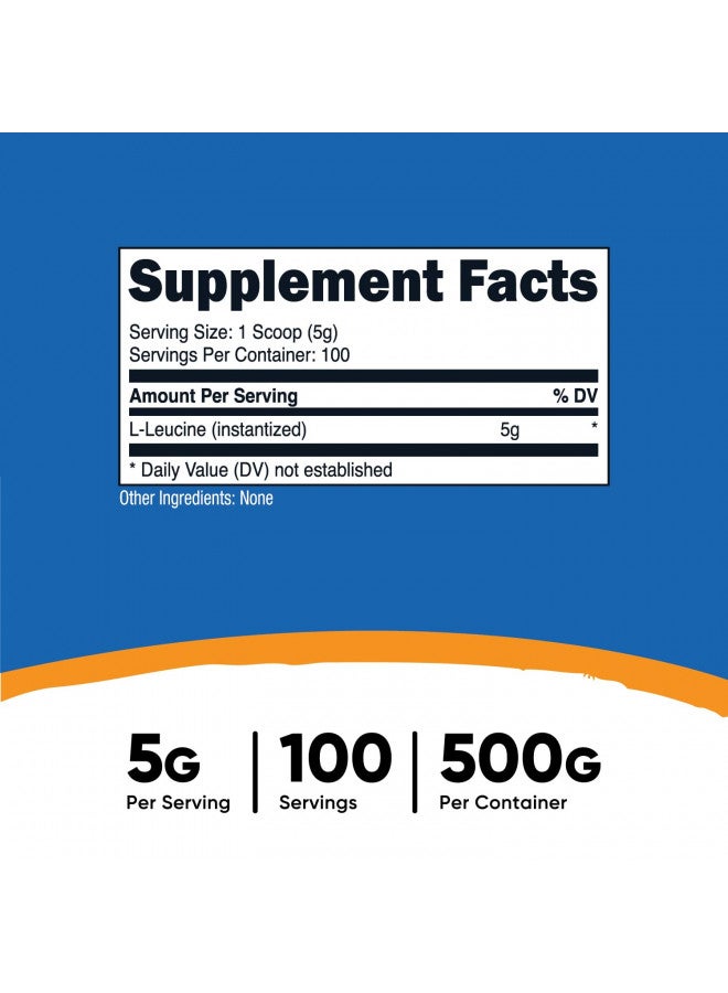 Nutricost Pure L-Leucine Powder 500 Grams