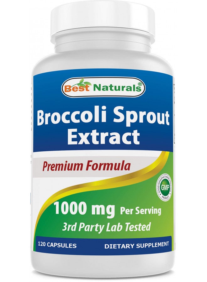 Best Naturals Broccoli Sprouts Extract, 1000 mg, 120 Count