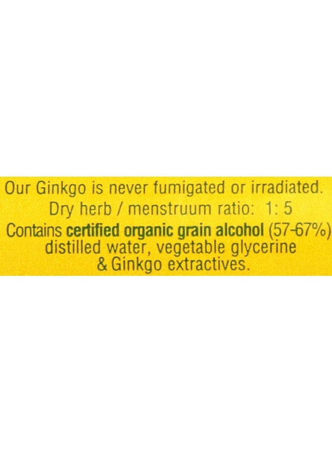 Herb Pharm Certified Organic Ginkgo Liquid Extract for Memory and Concentration - 4 Ounce