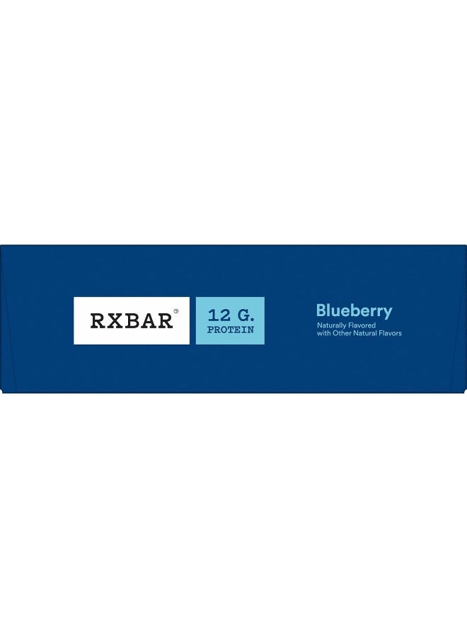 RXBAR Protein Bars, 12g Protein, Gluten Free Snacks, Blueberry, 22oz Box (12 Bars)