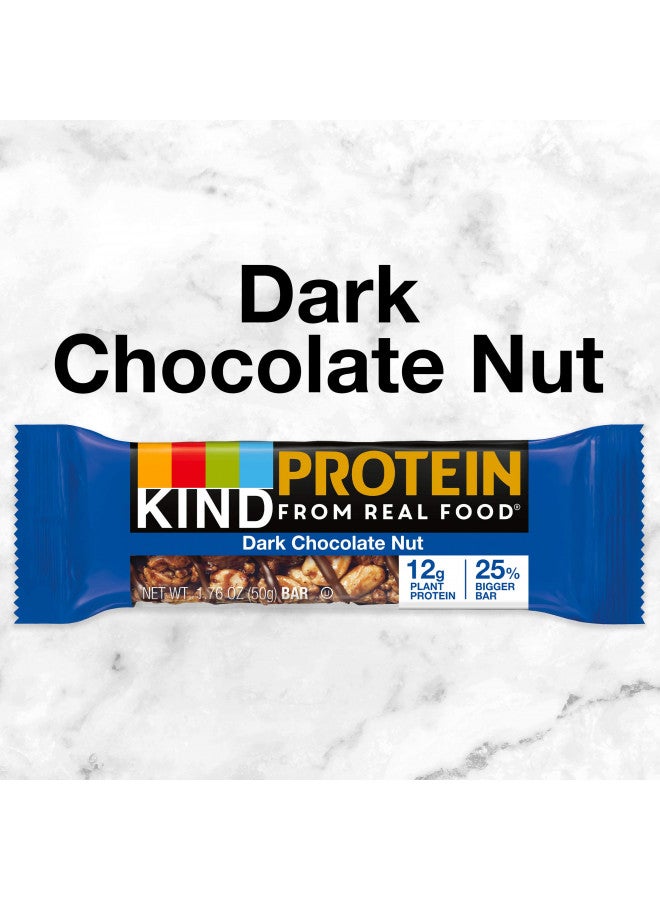 KIND Protein Bars, Double Dark Chocolate Nut, Gluten Free, 12g Protein,1.76oz, 12 count