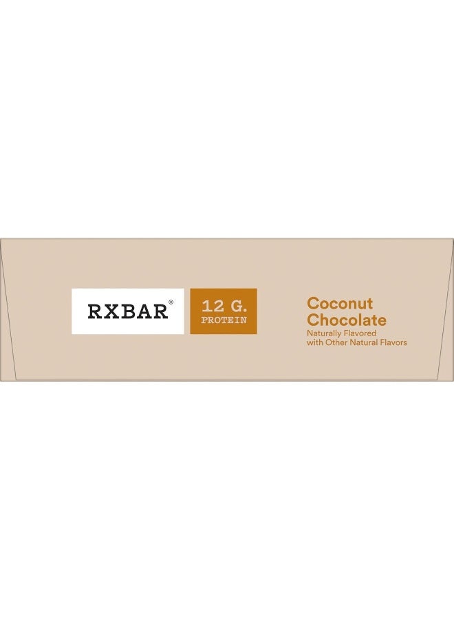 RXBAR Whole Food Protein Bar, Coconut Chocolate, 22oz Box (12 Bars)