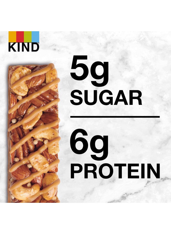 KIND Bars, Caramel Almond & Sea Salt, Healthy Snacks, Gluten Free, Low Sugar, 6g Protein, 24 Count