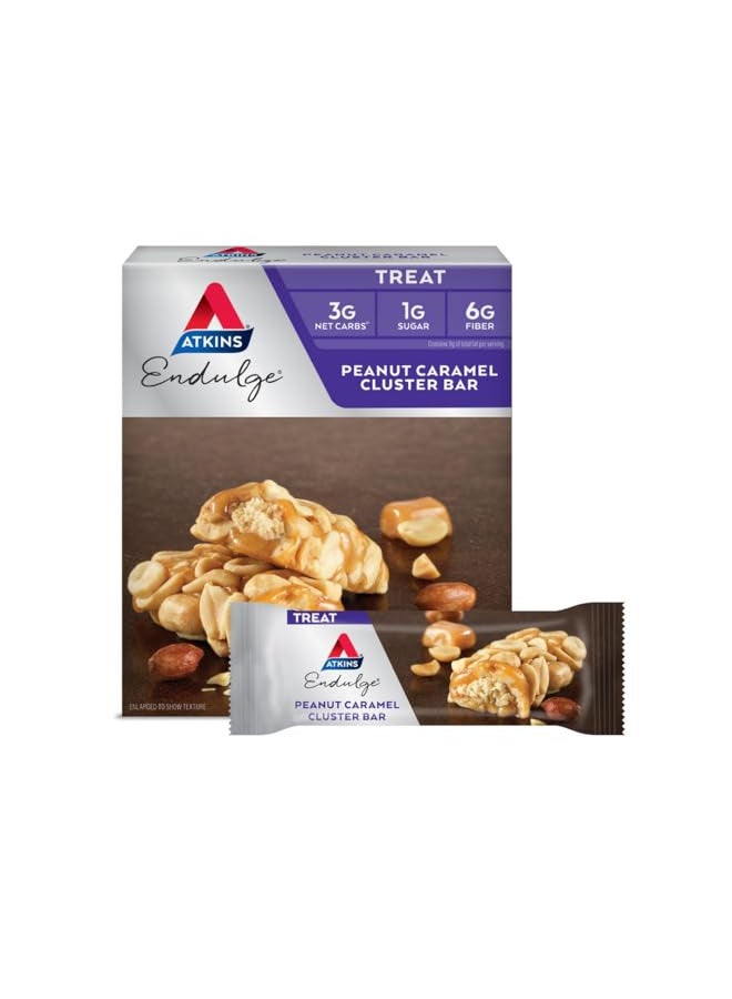 Atkins Endulge Bar Peanut Caramel Cluster -- 1.2oz 5 Bars