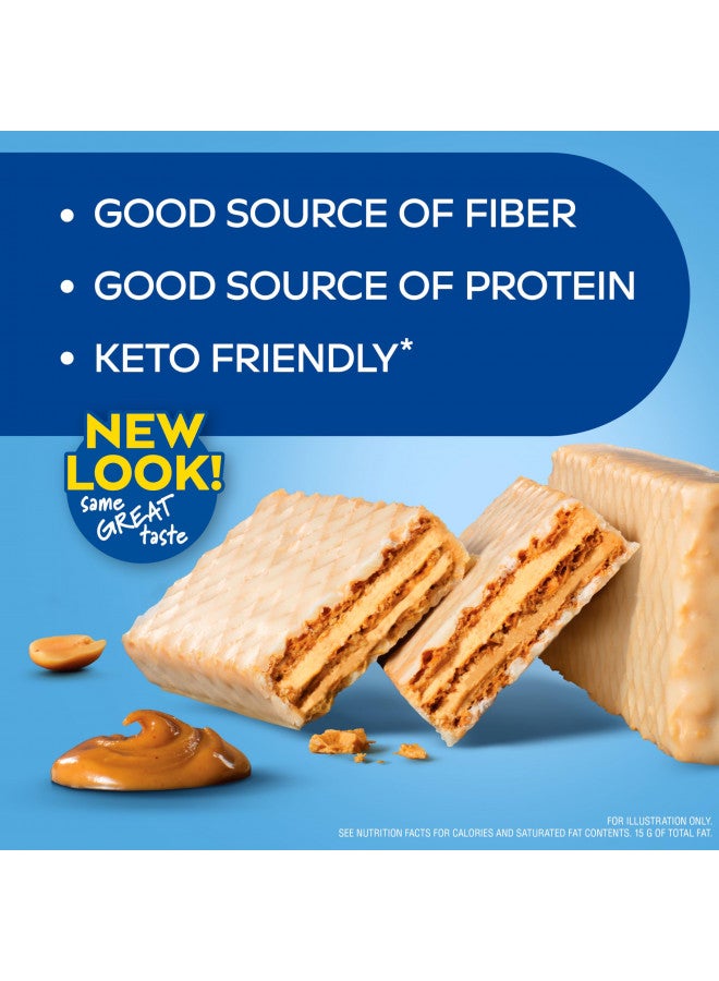 Atkins Protein Wafer Crisps, Peanut Butter, Keto Friendly, 5 Count