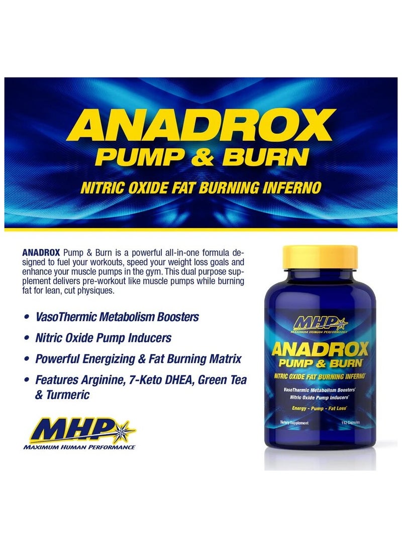 MHP, Anadrox, Pump & Burn, 112 Caps, 28 Servings