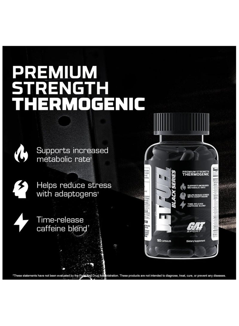 Gat Sport, Jet Fuel Black, 90 Caps, 30 Servings