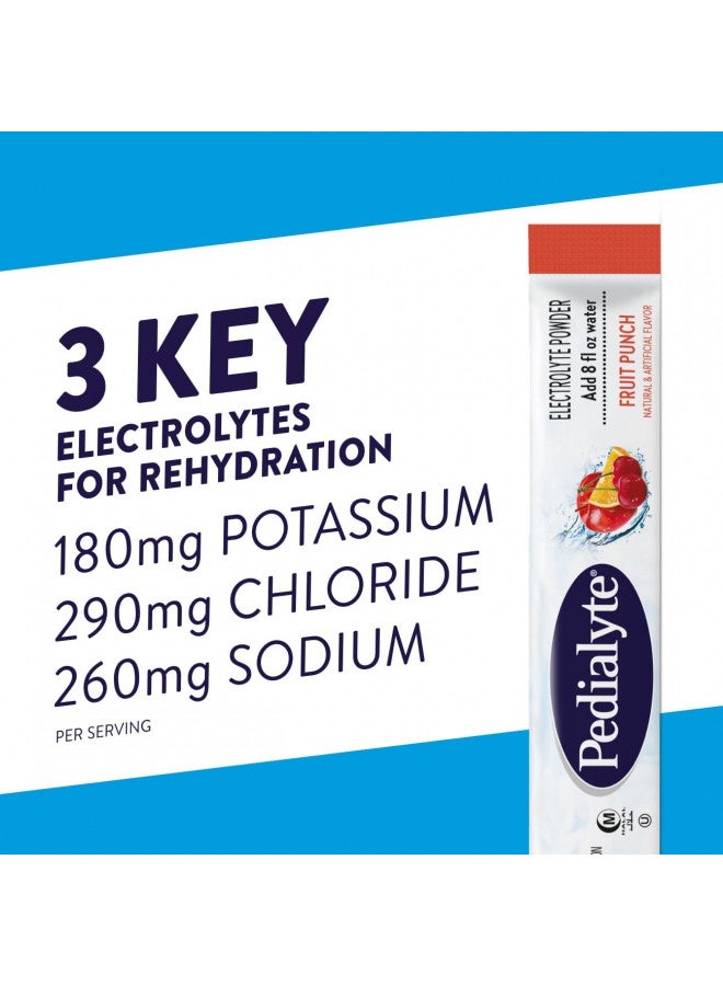 Pedialyte Electrolyte Powder Packets, Variety Pack, Hydration Drink, 8 Single-Serving Powder Packets