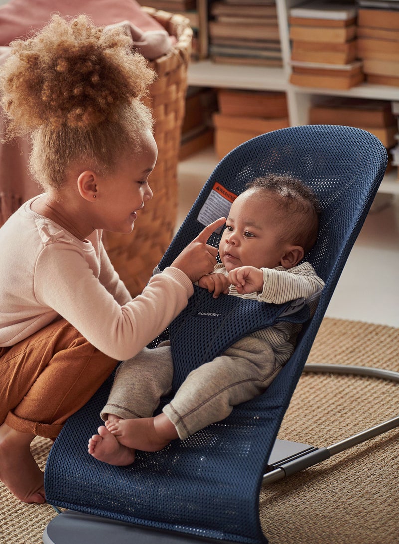 Baby Bouncer Bliss Mesh Navy Blue