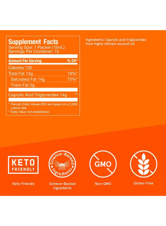 BULLETPROOF Brain Octane Oil, 15 Count