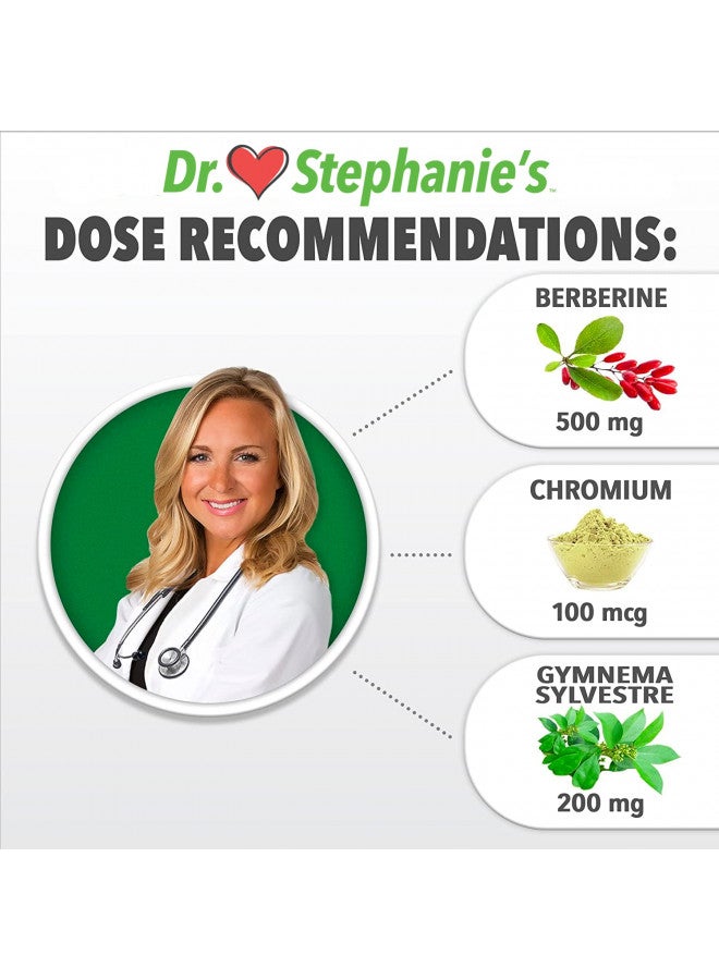 Pharmaganics Dr. Stephanie's Mealtime Carb & Sugar Blocker - Berberine & Gymnena Supplement - Reduces Digested Carbs & Weight