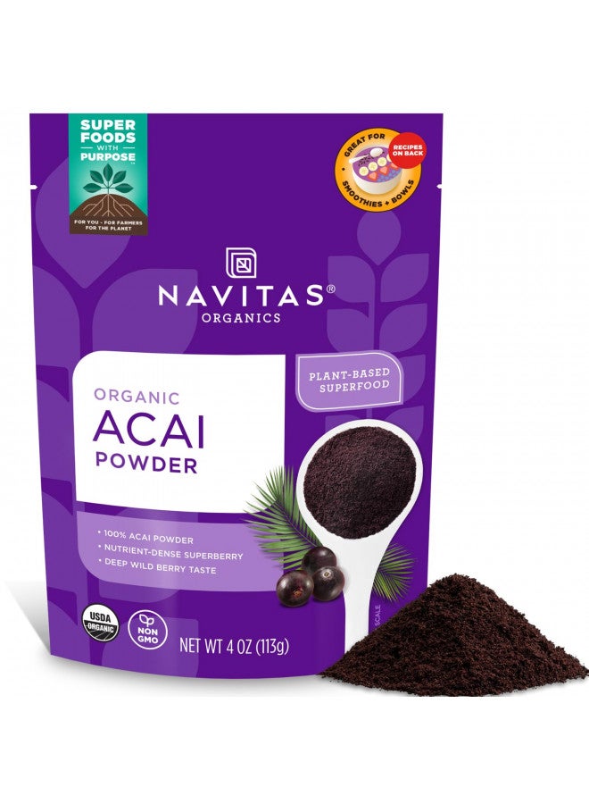 Navitas Organics Acai Powder, 4oz. Pouch, 38 Servings