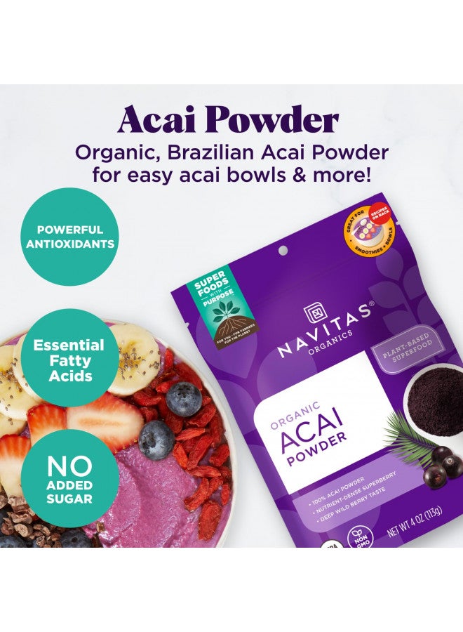 Navitas Organics Acai Powder, 4oz. Pouch, 38 Servings