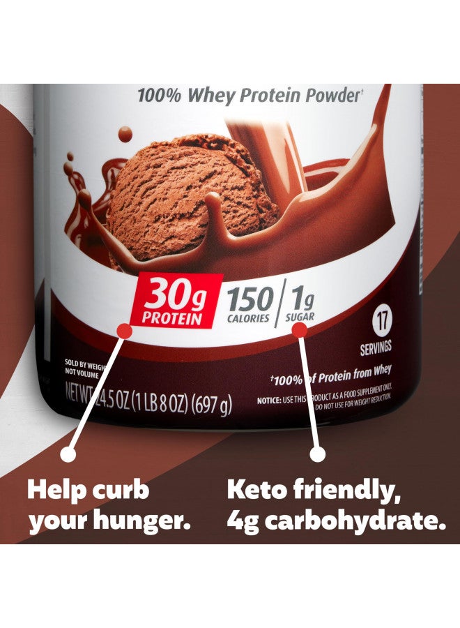 Premier Protein Powder, Chocolate Milkshake, 30g Protein, 1g Sugar, 100% Whey Protein, Keto Friendly, No Soy Ingredients, Gluten Free, 17 servings, 24.5 ounces