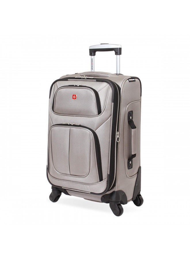 Swissgear Sion Softside Expandable Roller Luggage, Pewter, Carry-On 21-Inch