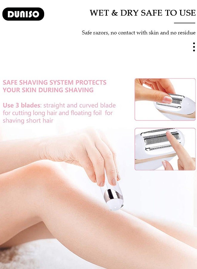 Electric Hair Removal for Women, Portable Painless Electric Shaver Device for Face, Rechargeable Facial Hair Removal, Mini Face Shaver for Upper Lip, Chin, Eyebrow, Neck, Leg