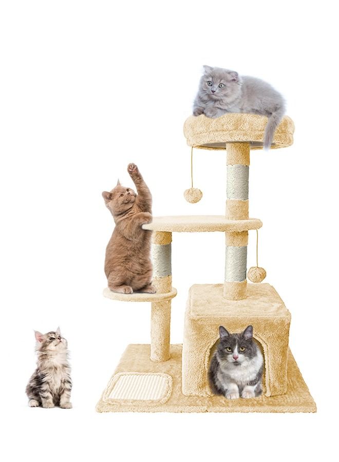 Cat Tree for Indoor Cats,Cat Tree Tower,Cat Bed,with Sisal Scratching Posts,Houses,Cats Activity Tower,Cat Furniture