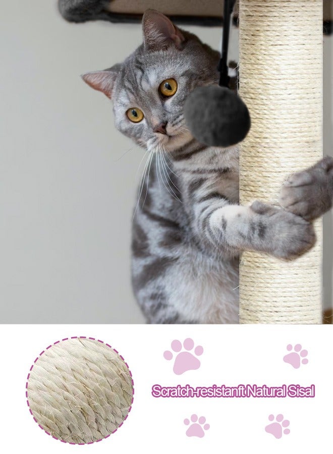 Cat Tree for Indoor Cats,Cat Tree Tower,Cat Bed,with Sisal Scratching Posts,Houses,Cats Activity Tower,Cat Furniture