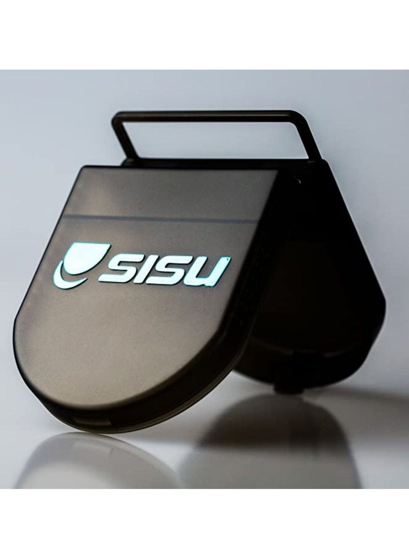 SISU Mouth Guards Sports Mouthguard Storage Case-Black-Mouthguard Case-54g