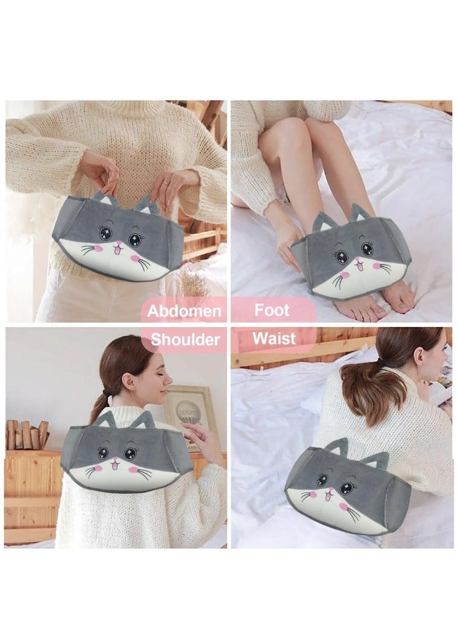 Lifenpure 3 in 1 Hot Water Bag Warm Plush Soft Waist Cover With Belt For Pain Relief