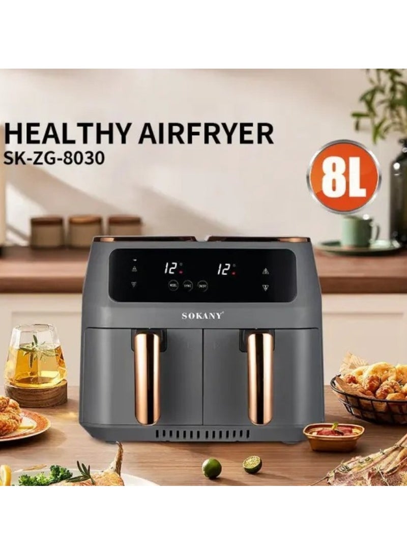 SK-ZG-8030 household air fryer use 8l large capacity touch type 2800w strong power multi-function electric mini oven