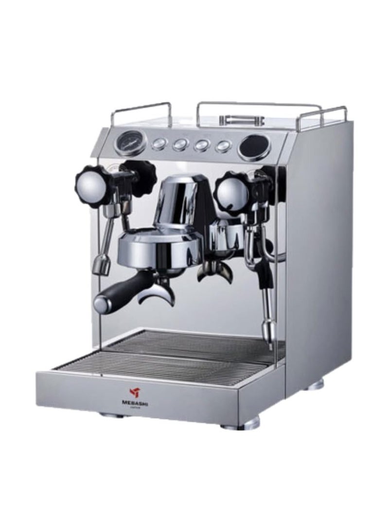 MEBASHI Commercial Dual Boiler Coffee Machine, 2.5L Capacity, 15 Bar Pressure, Stainless Steel (ME-CCM2055)(2700W)