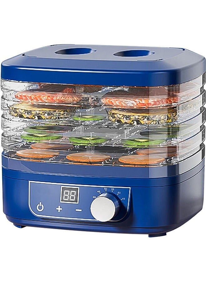 Food Dehydrator, Dehydrator for Food and Jerky, Fruits, Herbs, Veggies, Adjustable Timer and Temperature Control Electric Food Dryer Machine, 5 Stackable Trays