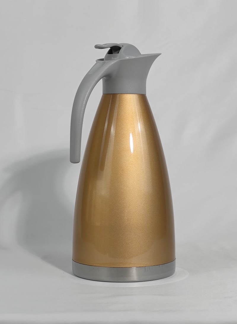 HTH 2L Stainless Steel Coffee Pot Double Wall Vacuum Insulated Thermo Jug