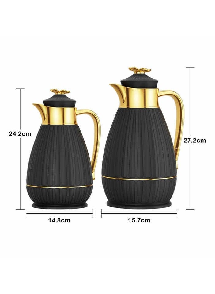 Arabian Coffee Pot Vacuum Flask With PP Body And Insulated Liner Elegant Thermal Carafe For Hot And Cold Drinks Durable Easy Pour Leak Proof Design