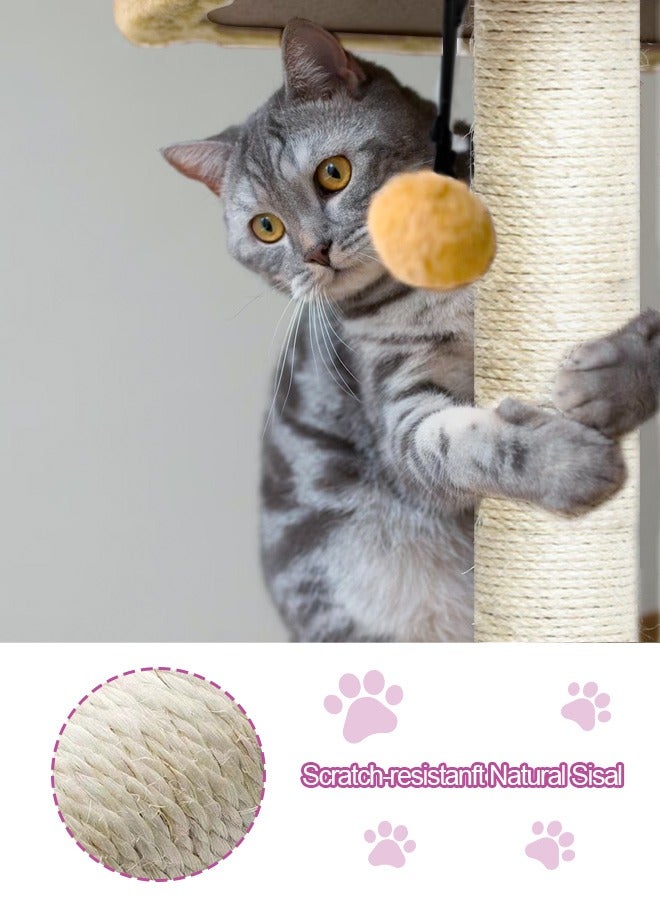 Cat Tree for Indoor Cats,Cat Tree Tower,Cat Bed,with Sisal Scratching Posts,Houses,Cats Activity Tower,Cat Furniture