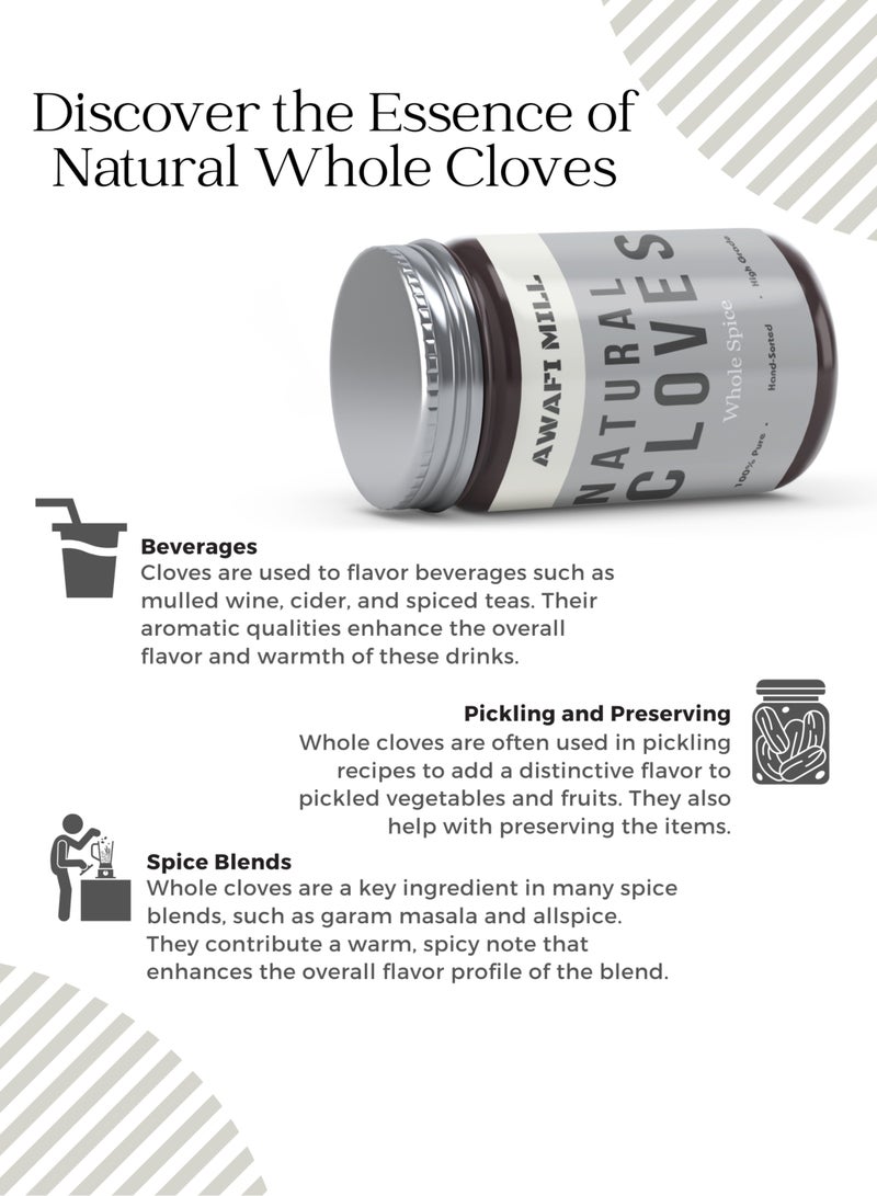 Awafi Mill Natural Whole Cloves Spice | Premium Aromatic Spice for Enhancing Flavors in Cooking and Baking