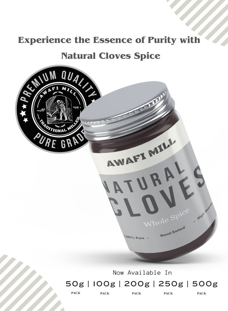 Awafi Mill Natural Whole Cloves Spice | Premium Aromatic Spice for Enhancing Flavors in Cooking and Baking