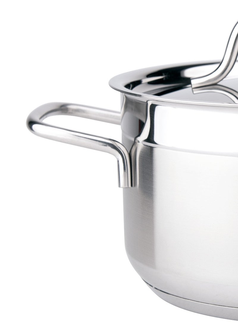 Alfa Casserole - 4.5 Liter Capacity -18/10 Cr-Ni Stainless Steel 22X12Cm - Silver