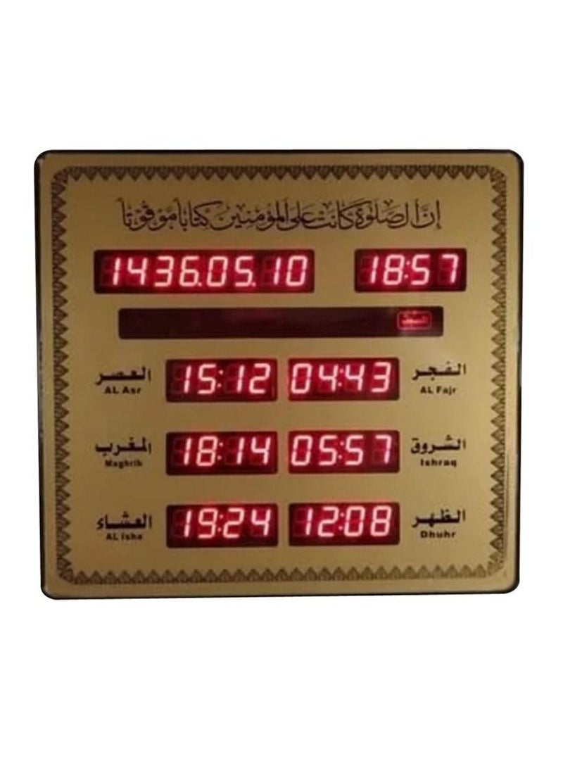 AZ-2325 Islamic Prayer Times Clock Digital LED Slim LED Clock Auto Azan Clock for Muslin