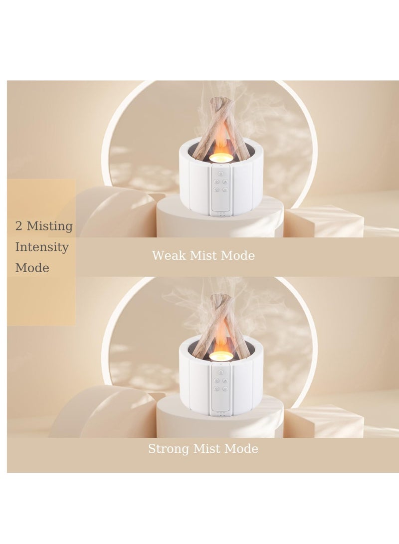 Essential Oil Diffusers, 250ml Aromatherapy Diffuser with Remote Control, Bonfire Flame Style Humidifier with 3 Brightness and 2 Mist Mode, Waterless Auto Off Air Diffuser for Home Office Room