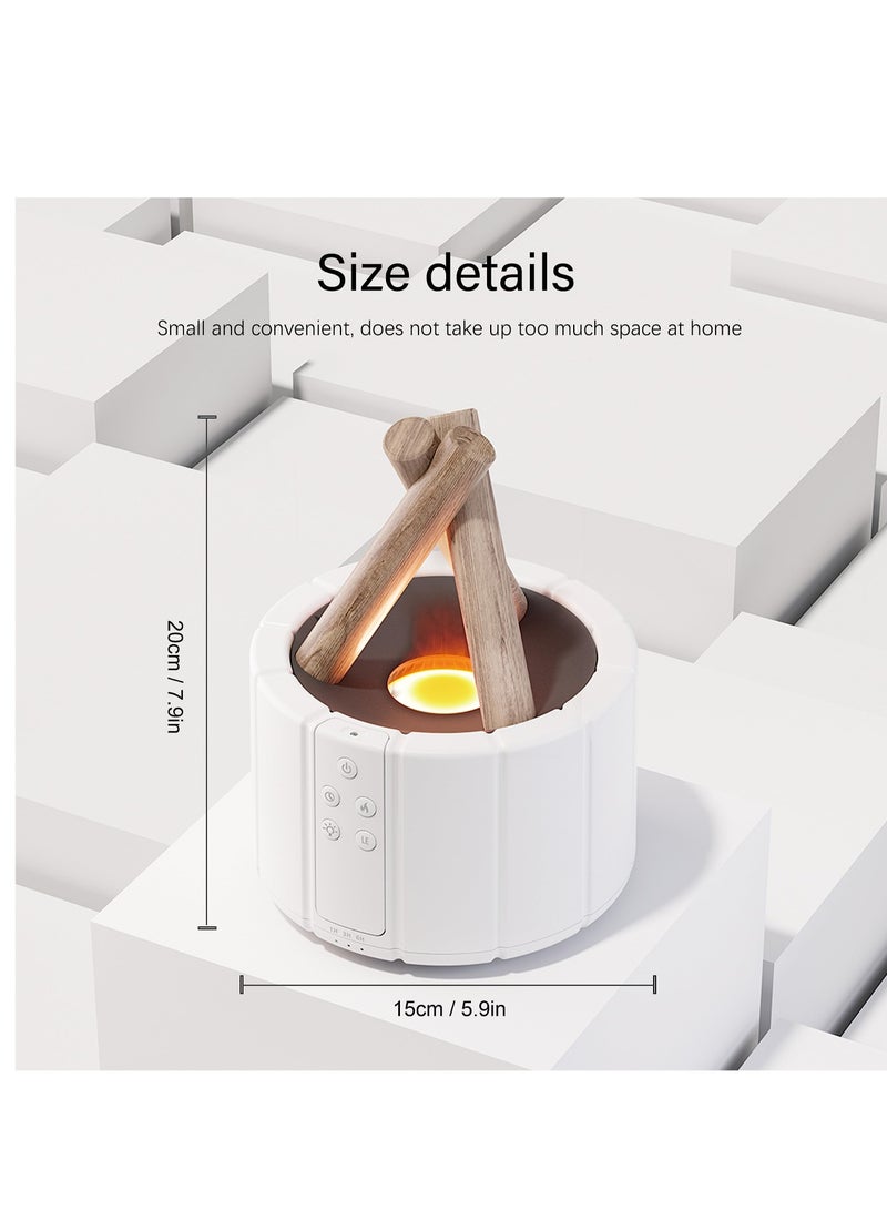 Essential Oil Diffusers, 250ml Aromatherapy Diffuser with Remote Control, Bonfire Flame Style Humidifier with 3 Brightness and 2 Mist Mode, Waterless Auto Off Air Diffuser for Home Office Room