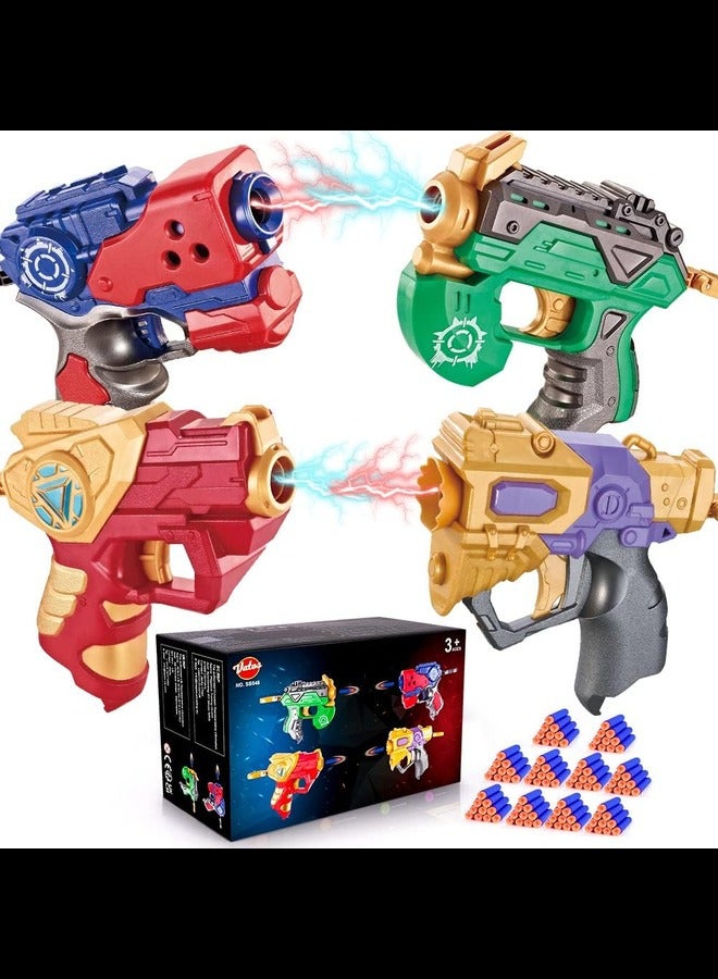 Toy Gun for Kids, VATOS 4 Mini Blaster Guns with 20PCS Soft Foam Dart, Outdoor Shooting Game Toys for Boys Girls 3 4 5 6 7 8 Years Old