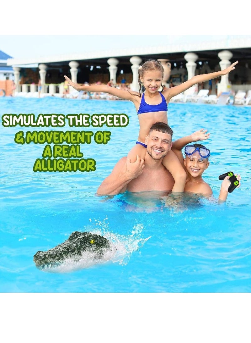 Remote Control Alligator Head Boat for Kids and Adults, Simulates The Speed and Movement of a Real Alligator, for Pools, Water Parks, Lakes and More, Includes Gator Head and Remote Control