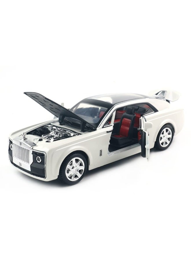 1:24 Rolls-Royce Sweptail Model Car – Zinc Alloy Pull Back Toy with Sound & Light, Exquisite Collectible Car for Kids & Adults, Luxury Gift for Boys & Girls